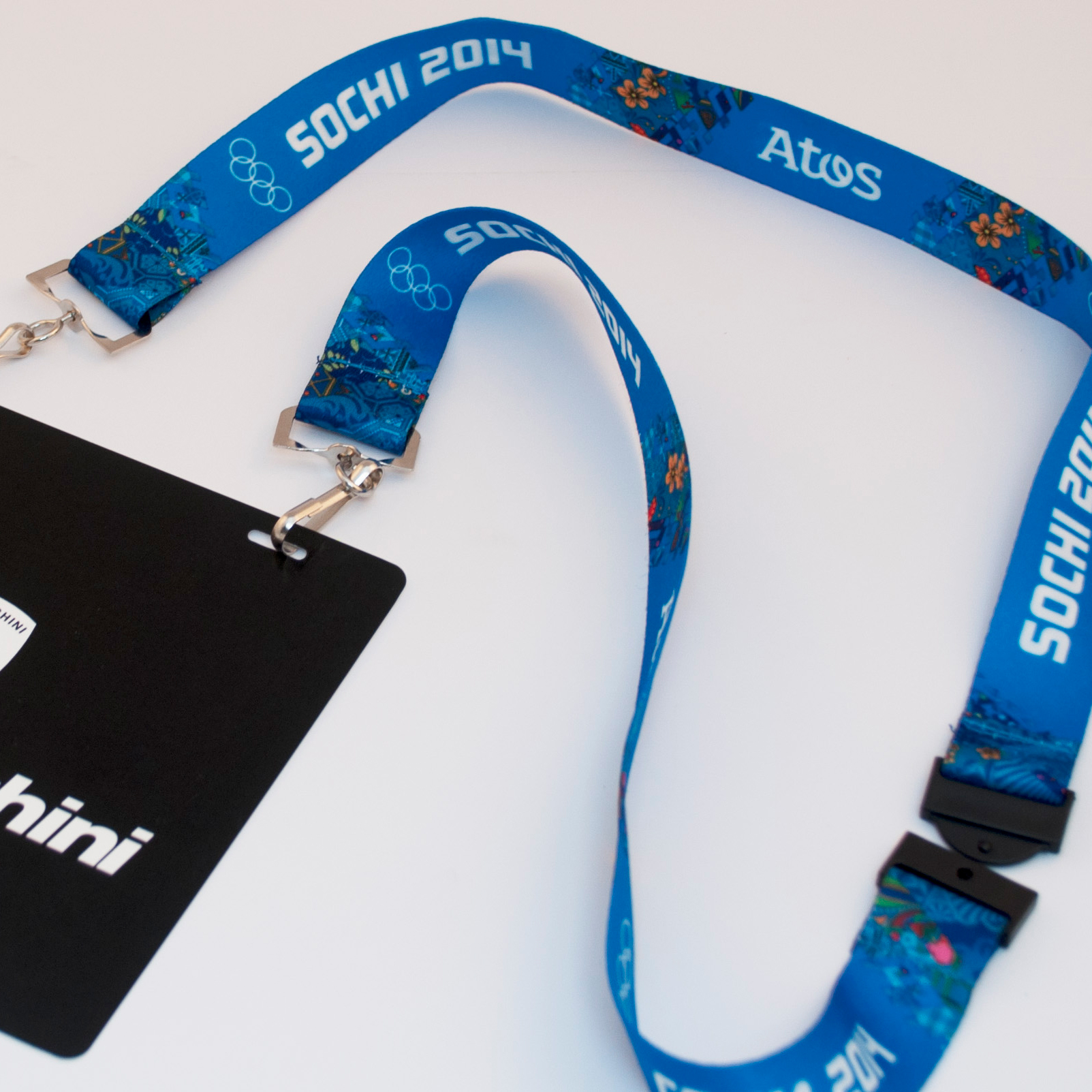 Lanyard with full colour print and safety closure