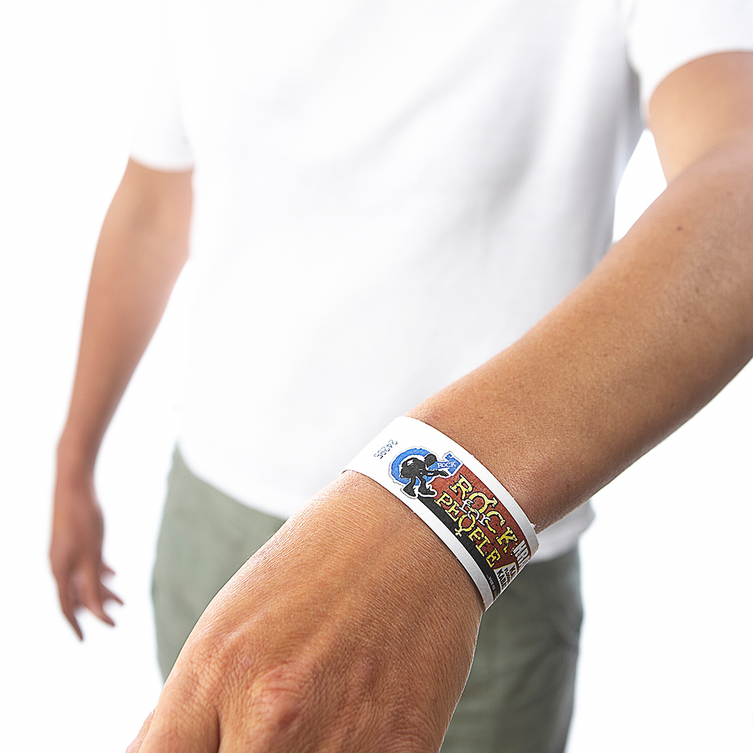 Tyvek wristband with full colour print