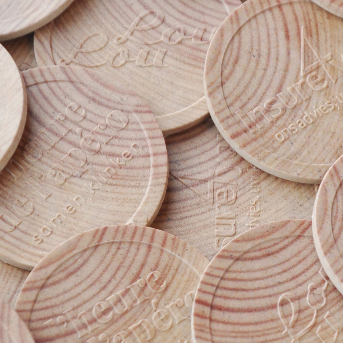Wooden tokens